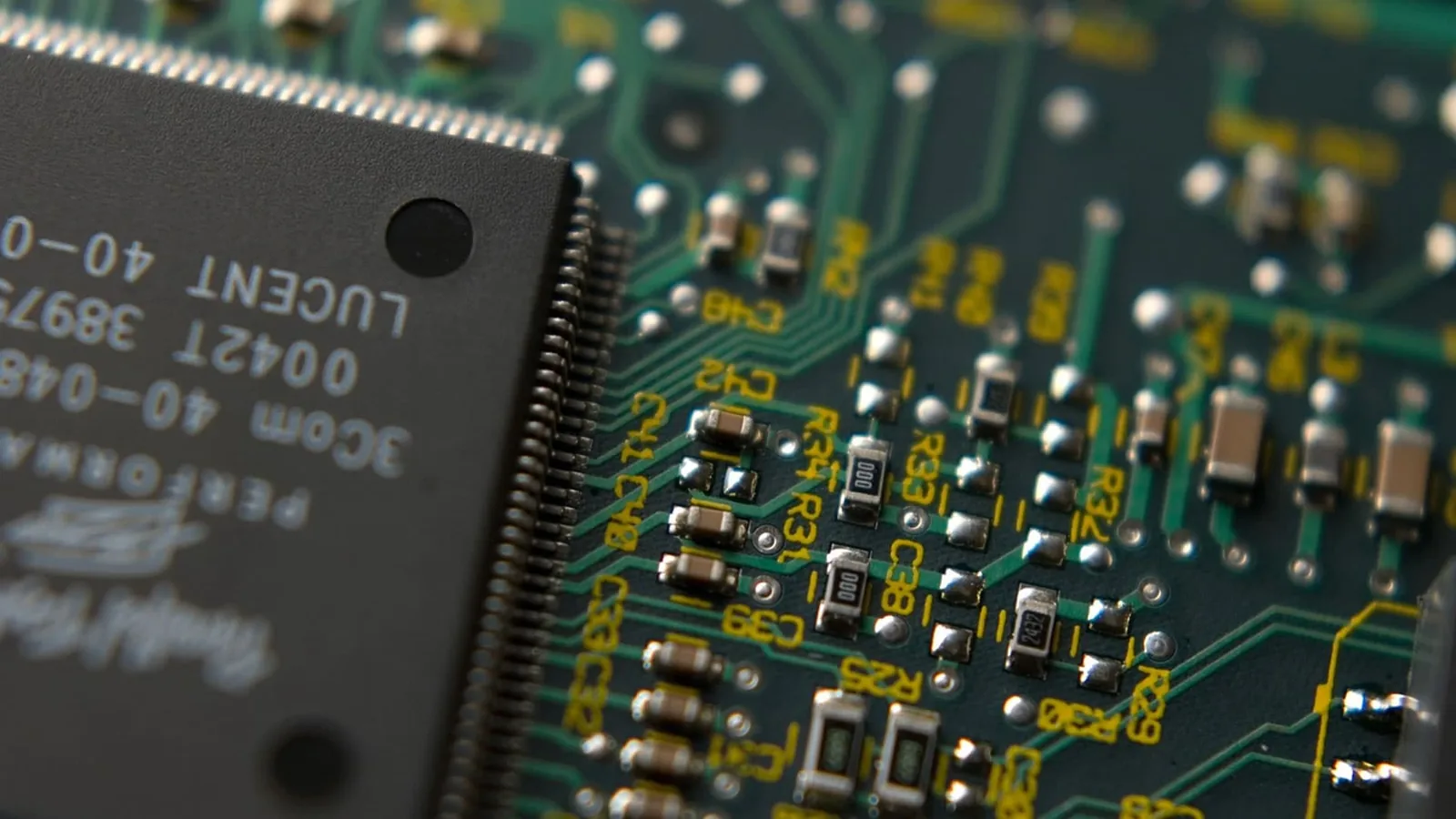 Representación de un chip semiconductor