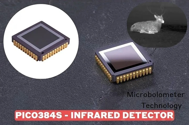 Detector infrarrojo PICO384S con matriz de microbolómetros de 384 x 288 píxeles