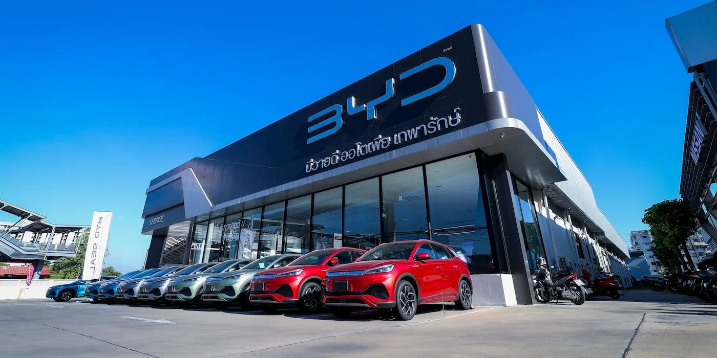 Exportaciones de autos eléctricos de BYD desde China al Sudeste Asiático