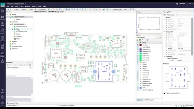 El modelado del gemelo digital de la placa dorada se automatiza con el software Process Preparation X