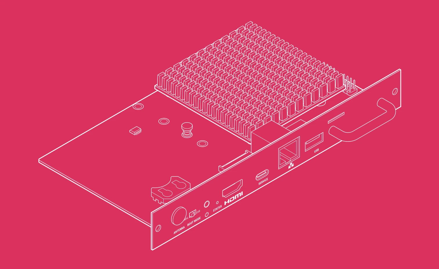 Puertos del Raspberry Pi Smart Display Module