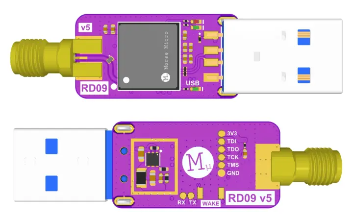 Planos internos del diseño de referencia RD09 de Wi-Fi HaLow